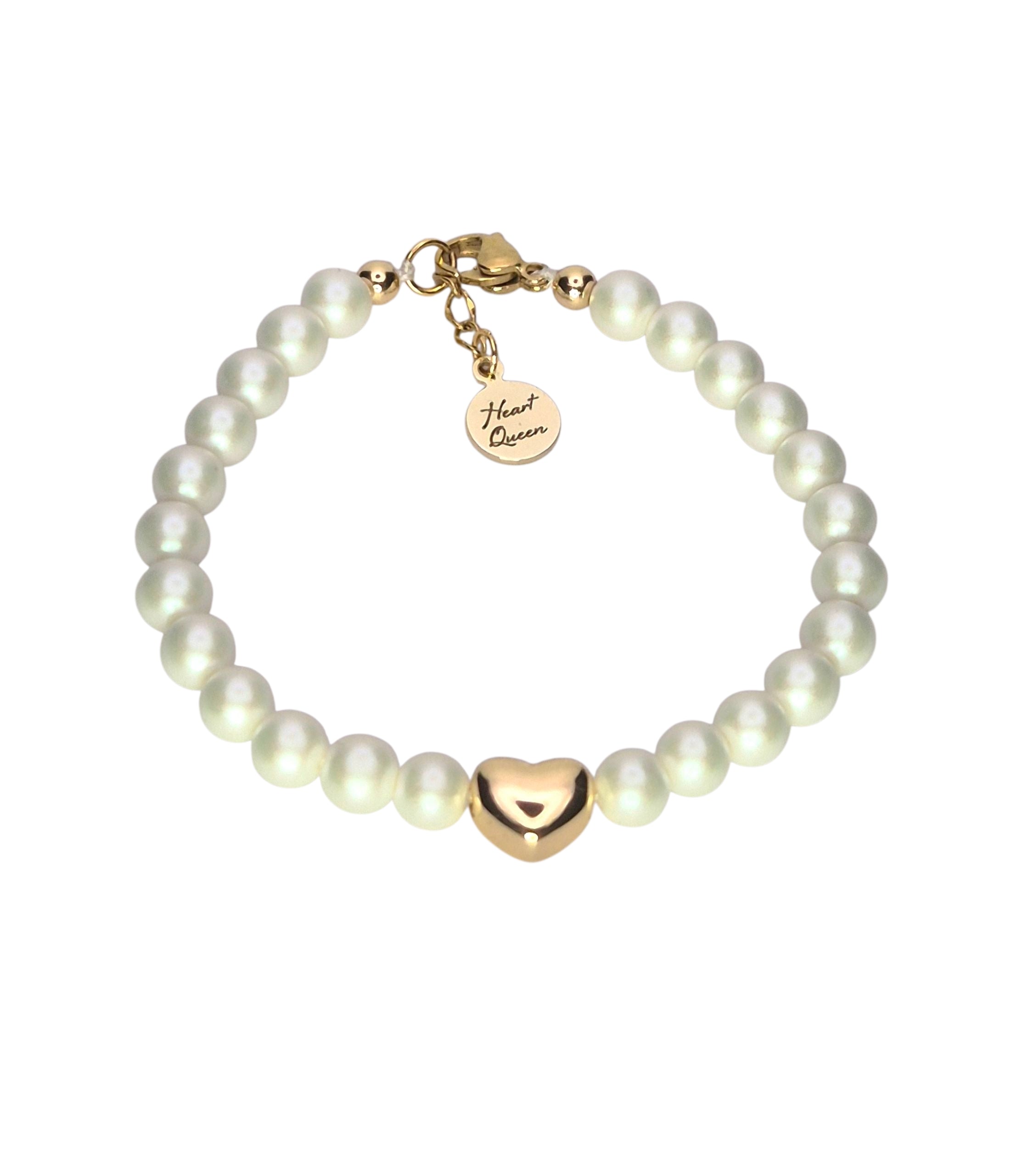 Cuore e Perle - Bracciale raffinato e romantico